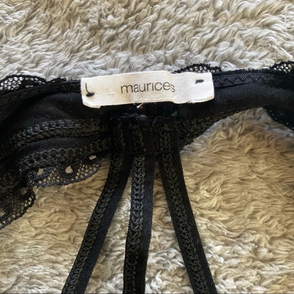 Maurices Black Lined Lace Bralette Size Large - Picture 3 of 3